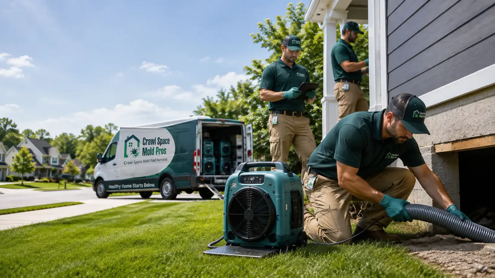 Crawl Space Mold Removal in Norvell, MI